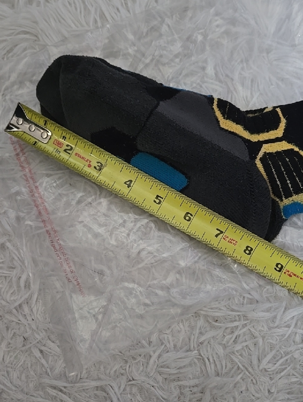 Nike Med Boy Hyperelite Circuit Crew Socks Black Blue Yellow ULTRA RARE STYLE - Picture 5 of 16